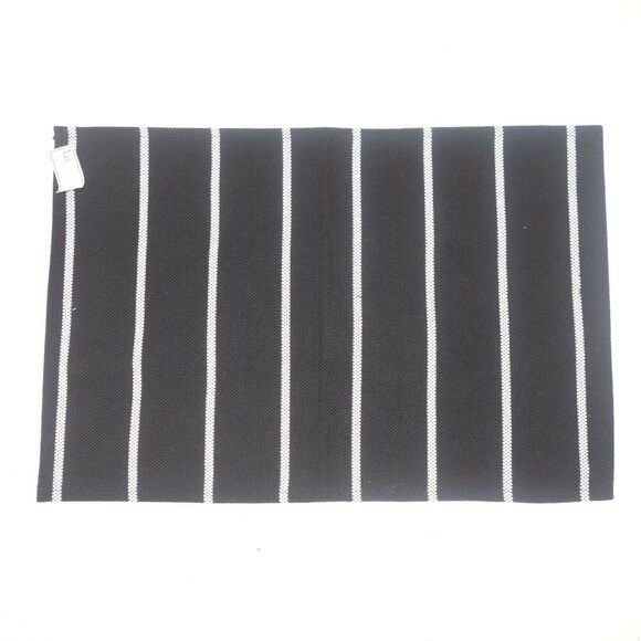 NEW Black White Stripe Accent Floor Rug from Target Farmhouse Style - Picture 1 of 5